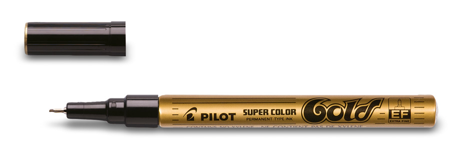 Pilot super color marker gold Clearance