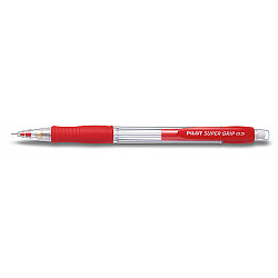 Pilot Super Grip Mechanical Pencil - 0.5 mm - Red Barrel with Graphite Lead