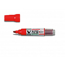 Pilot V Super Color Marker - Chisel - Red