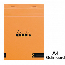 Rhodia 'le R' Notepad - A4 - Gelinieerd - 70 pagina's - Oranje