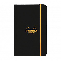 Rhodia Unlimited Notebook - 90x140 - Gelinieerd - 60 pagina's - Zwart