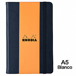 Rhodia Webnotebook - A5 - Blanco - 96 pagina's - Zwart