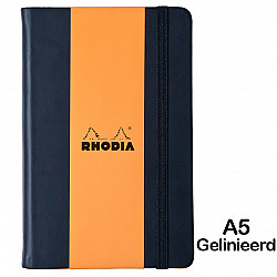 Rhodia Webnotebook - A5 - Gelinieerd - 96 pagina's - Zwart