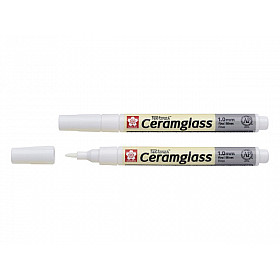 Sakura Pen-Touch Ceramglass Porseleinstift - Fijn 1.0 mm - Wit