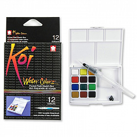 Sakura Koi Water Colors Brush Set - 12 kleuren