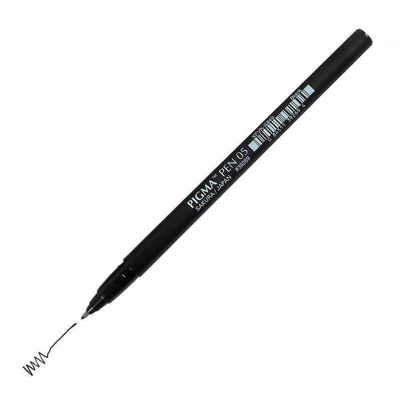 Sakura Pen : Sakura Pigma Pen 05 - 0.3 mm Zwart