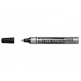 Sakura Pen-Touch Permanent Marker - Medium - 2.0 mm - Zilver