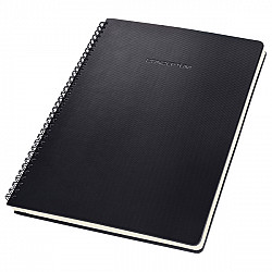 Sigel Conceptum Spiralblock Notebook - A4 - Ruled - Hardcover - Black