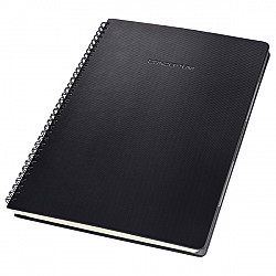 Sigel Conceptum Spiralblock Notebook - A4 - Ruled - Hardcover with Register - Black