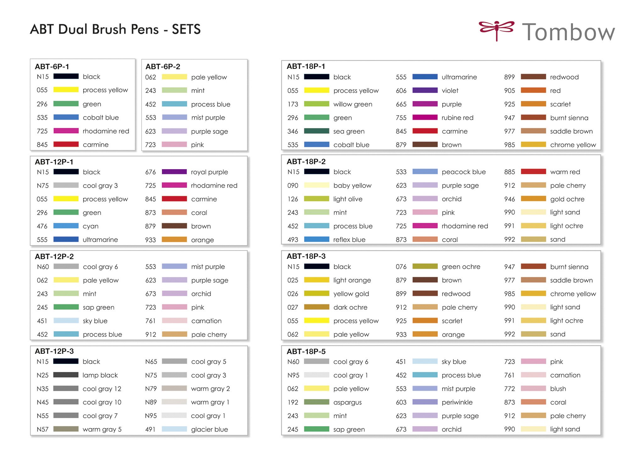 Tombow abt swatches Clearance