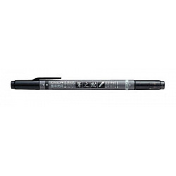 Tombow Fudenosuke Brush Pen - Black and Grey