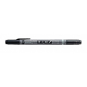 Tombow Fudenosuke Brush Pen - Zwart en Grijs