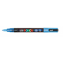 Uni Posca PC-3ML Paint Marker - Fijn - Glitter Blue