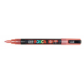 Uni Posca PC-3ML Paint Marker - Fijn - Glitter Red