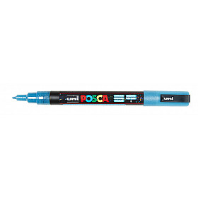 Uni Posca PC-3ML Paint Marker - Fijn - Glitter Lightblue