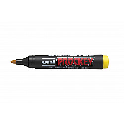 Uni PM-122 Prockey Permanent Marker - Rond - Geel