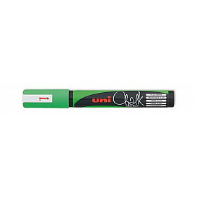 Uni PWE-5M Chalk Marker Krijtstift - Medium - Fluoriserend Groen