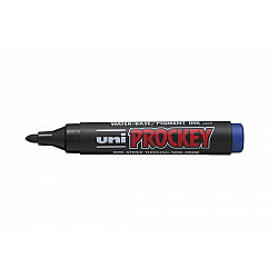 Uni PM-122 Prockey Permanent Marker - Rond - Blauw