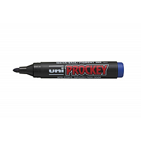 Uni PM-122 Prockey Permanent Marker - Rond - Blauw