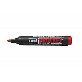 Uni PM-122 Prockey Permanent Marker - Rond - Rood