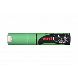Uni PWE-8K Chalk Marker Krijtstift - Breed - Fluoriserend Groen