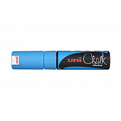 Uni PWE-8K Chalk Marker Krijtstift - Breed - Lichtblauw