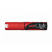 Uni PWE-8K Chalk Marker Krijtstift - Breed - Rood
