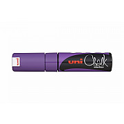 Uni PWE-8K Chalk Marker Krijtstift - Breed - Paars/Violet