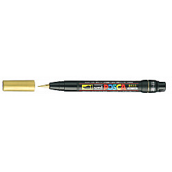 Uni Posca PCF-350 Brush Marker - Goud