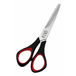 Wedo Universal Scissors - Lefthanded - 140 mm Length - Black/Red