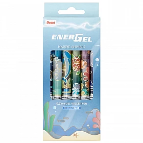 Pentel BL77 Energel Rollerpen - Marine Animals - Set van 6