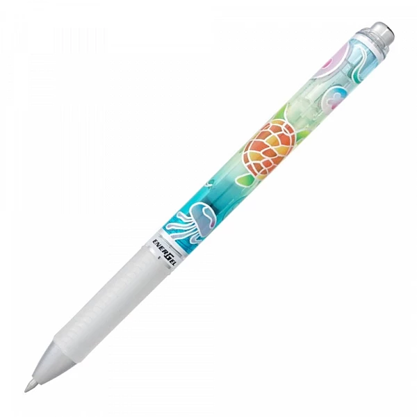 Pentel BL77 Energel rollerpen Sea Turtle & Jellyfish